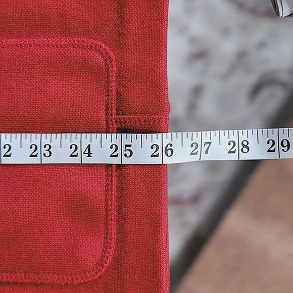 Vtg 90s Rodier cranberry wool-blend cardigan jacket - Picture 12 of 15